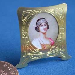 Flapper in a Brass Art Deco Frame